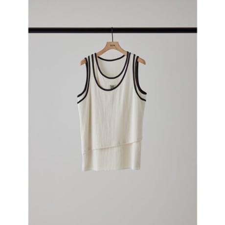 【YENN】COLOR LAYERED TANK
