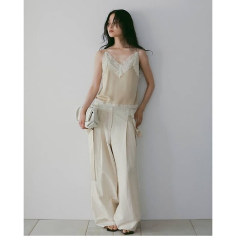 【anuke】Satin Lace Camisole　※納期5月上旬～6月上旬