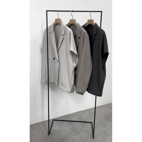 【CLOCHE】ドライツイルストレッチ半袖ジャケット
