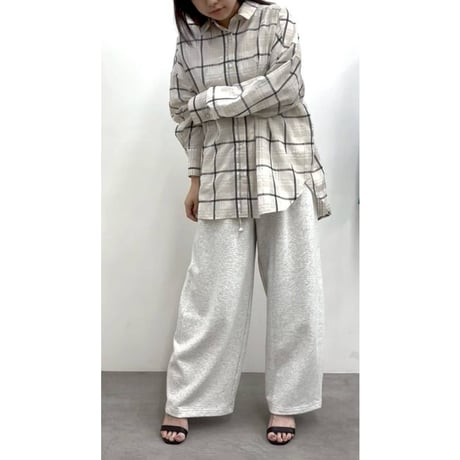 【CLOCHE】2WAYチェックシャツ