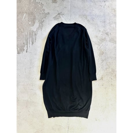 【M.U.L.】FINE GAUGE  V-NECK LONG KNIT　MULW-2030