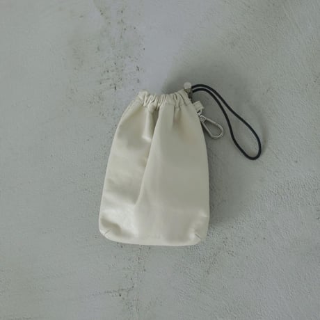 【anuke】Leather Mini Pouch　※納期11月下旬〜12月下旬
