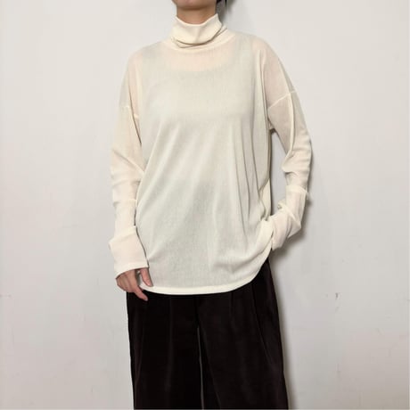 【siro de labonte】highneck L/S Tshirt