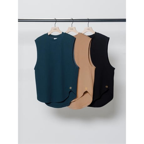 【YENN】 TWIST HEM VEST PO