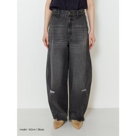 【YENN】CURVED SEAM DENIM PT　※予約