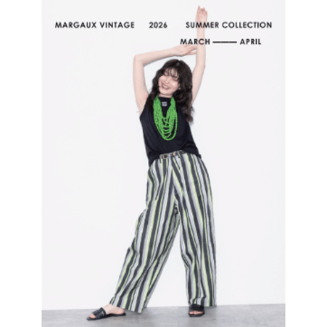 【MARGAUX VINTAGE】マルチストライプパンツ