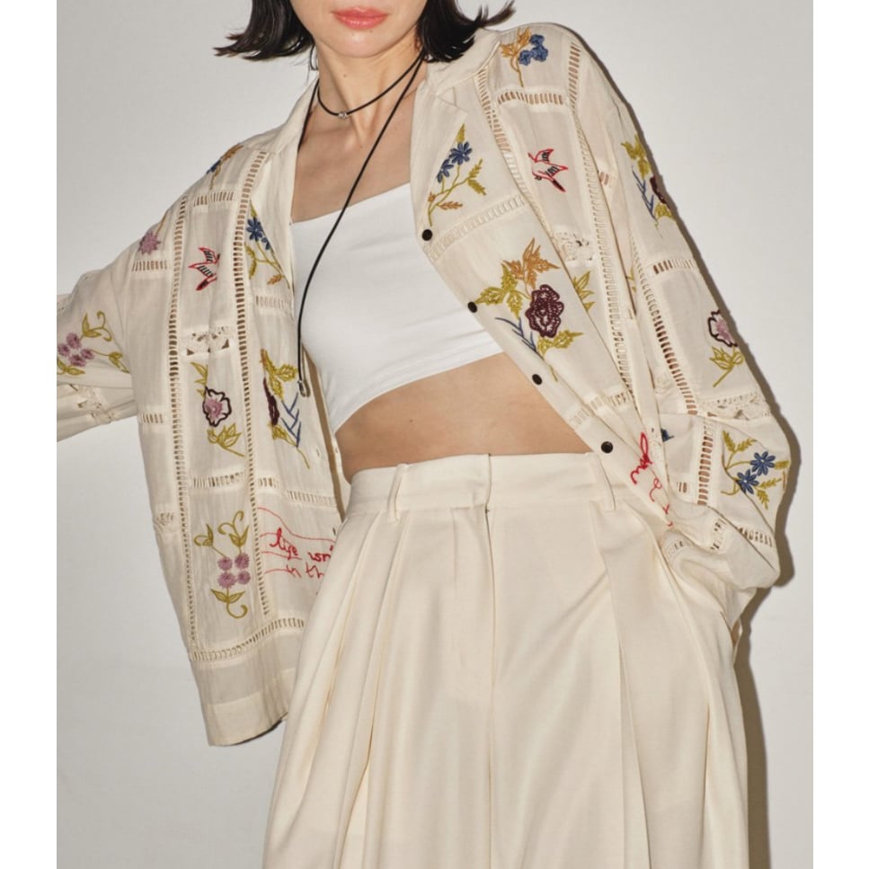 訳あり　TODAYFUL Embroidery Patchwork Shirts TODAYFUL】Embroidery Patchwork Shirts | selects