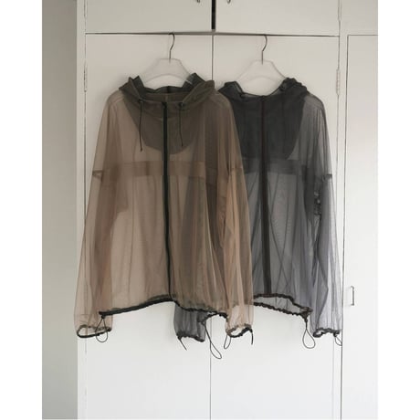 【anuke】Tulle Zip Blouzon　※納期3月下旬～4月下旬