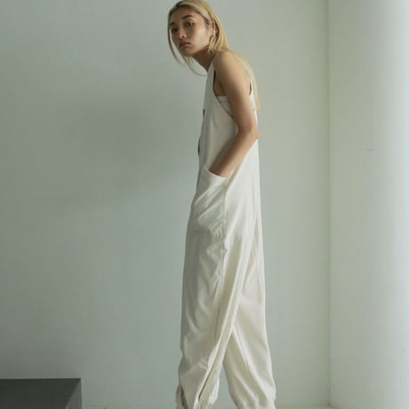 【anuke】Drawstring Vneck Combinaison    ＊