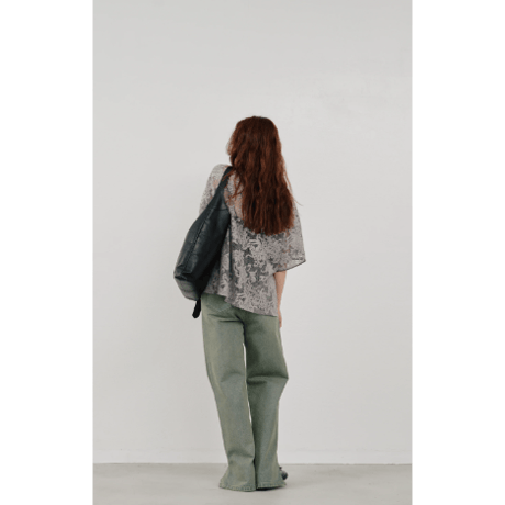 【Hella】rascel lace half sleeve top　※納期3月中旬〜4月中旬