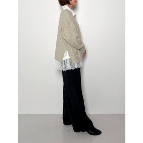 【CHIGNON】ｻｲﾄﾞｽﾘｯﾄ2WAYﾆｯﾄ