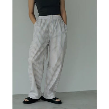 【ànuke】Stripe Rough Pants