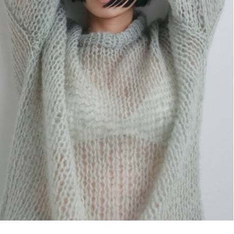 【anuke】Lowgauge Mohair Knit