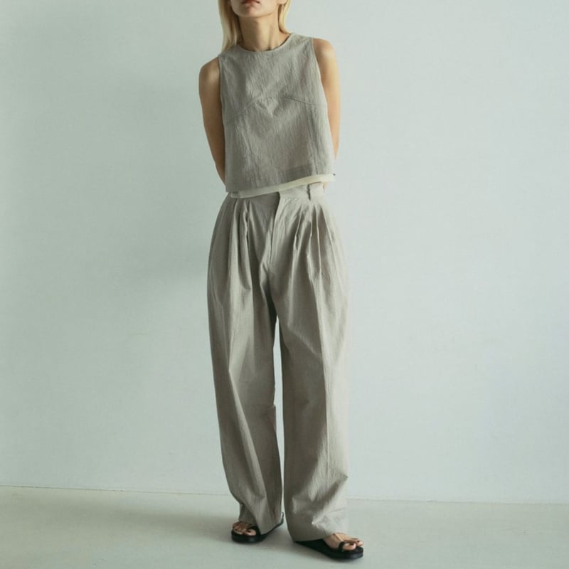 anuke】Check Tuck Pants | selectshop kusukusu