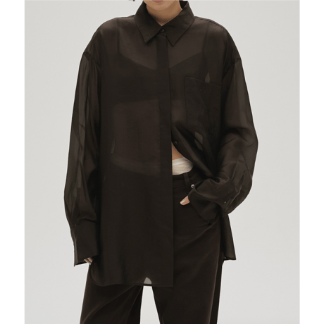 【TODAYFUL】Chambray Silky Shirts　※納期4月上旬〜5月上旬
