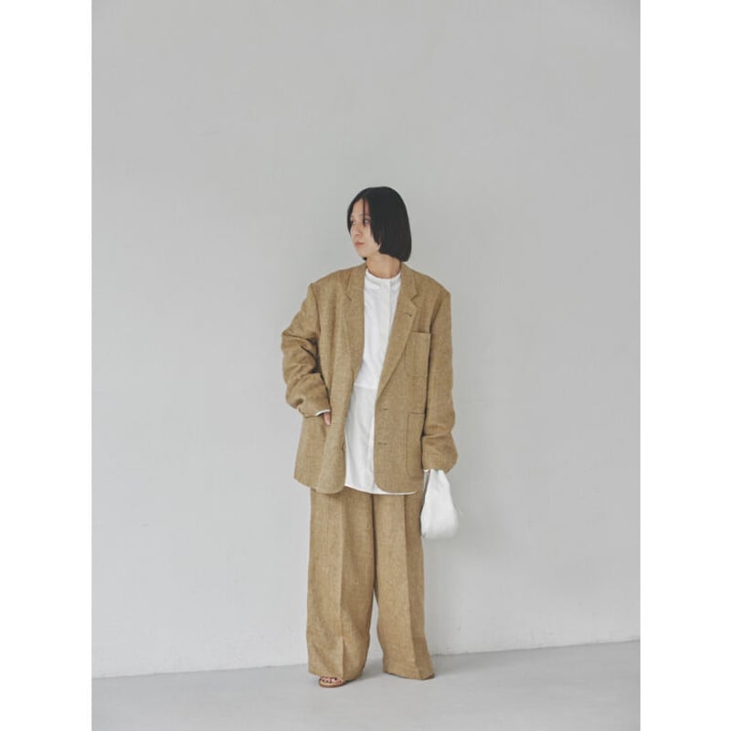 ベージュ再販】Boyfriend Linen Jacket | selectshop kus...