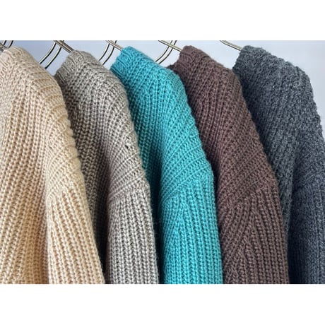 【MARGAUX VINTAGE】片畦ニットPO