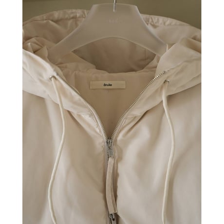 【anuke】Hooded Down Vest　※納期9月中旬〜10月中旬