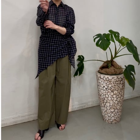 【cafune】cotton cupra cargo easy pants