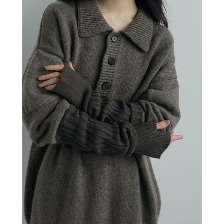 【anuke】Rib Knit Armwarmers※12月上～1月上