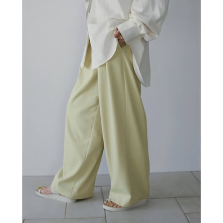 【anuke】Doubletuck Wide Pants