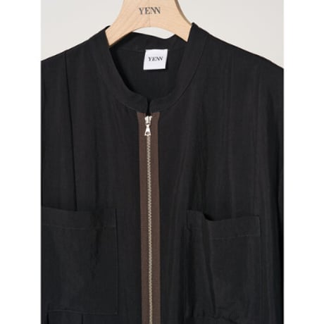 【YENN】ZIP UP JUMPSUIT※納期9/上〜9/中