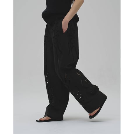 【TODAYFUL】Cut Lace Twill Pants　※納期6月下旬～7月下旬