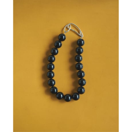 【anuke】Volume Blackball Necklace