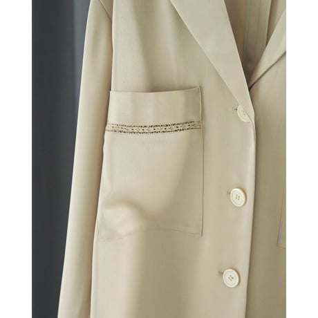 【anuke】Satin Tailored Shirts※10月上～11月上