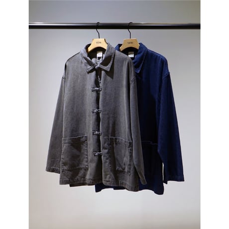 【YENN】DENIM CHINA SHIRT JK ※納期9/上〜9/中