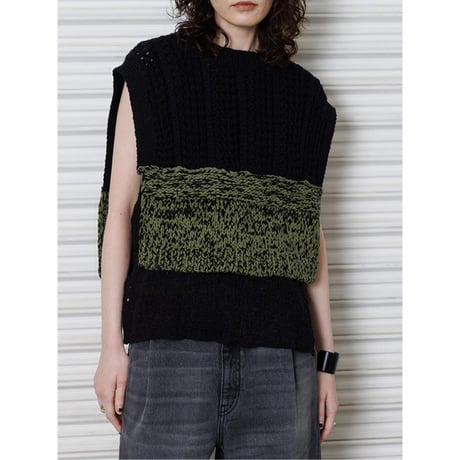 【YENN】HAND KNIT CAPE