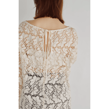 【Hella】Scalloped Lace Top　※納期9月上旬～10月上旬