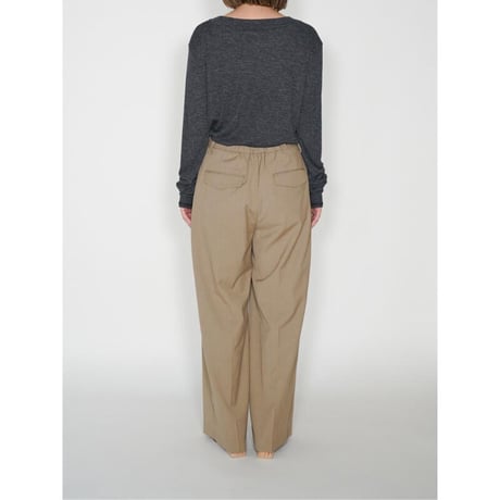 【YENN】WOOL BLEND TWO TUCK PT