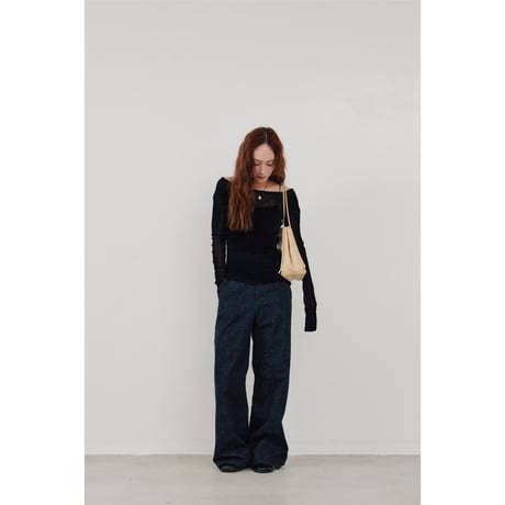 【Hella】wide nep denim　※納期2月中旬〜3月中旬