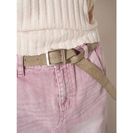 【YENN】CUT OFF RIB TANKTOP