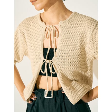 【YENN】2WAY RIBBON KNIT