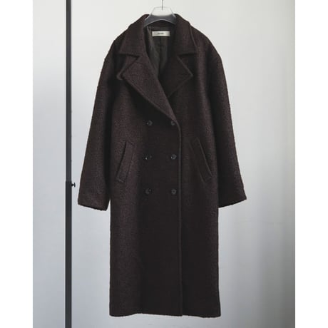 【anuke】Double Tweed Coat※11月上～12月上