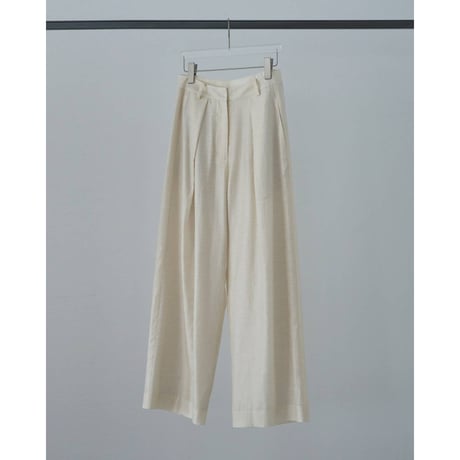 【anuke】Sheer Tuck Pants　※納期5月中旬～6月中旬