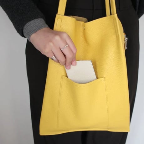 【blancle】S.LEATHER SIDEZIP TACK TOTE　bc1180