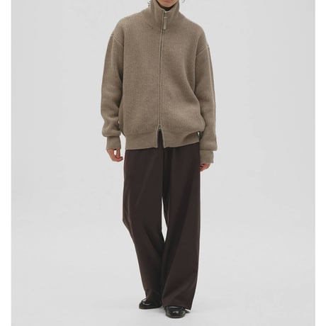 【TODAYFUL】Zipup Knit Cardigan　※納期12月上旬～1月上旬