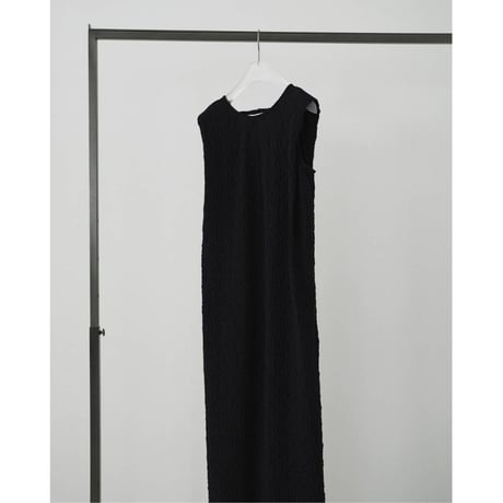【ànuke】Sleeveless Shirring Onepiece