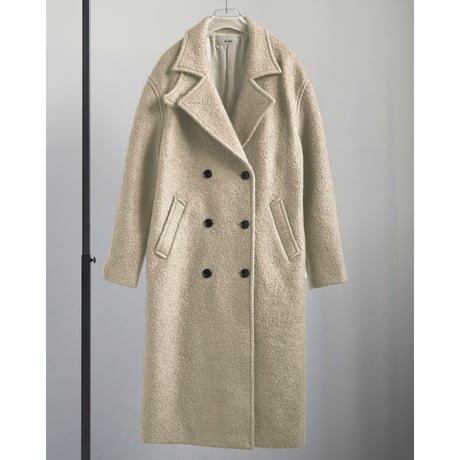 【anuke】Double Tweed Coat※11月上～12月上