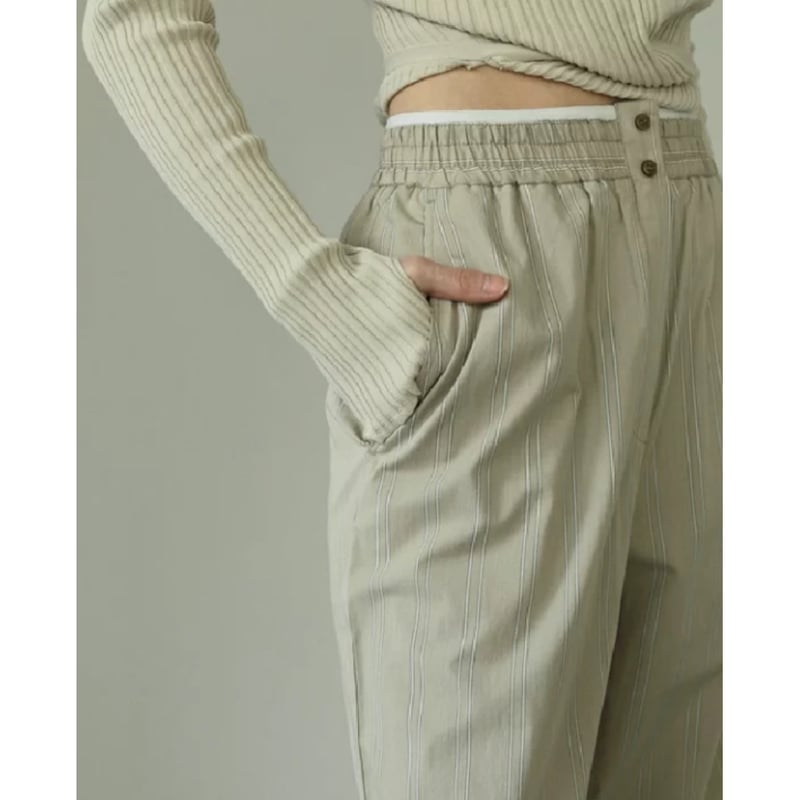 パンツ anuke Stripe Rough Pants ànuke】Stripe Rough Pants | selectshop kusukusu