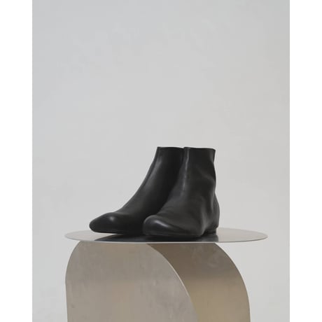 【TODAYFUL】Square Leather Flat Boots　※納期10月下旬～11月下旬