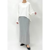 【cafune】clear sweat tight skirt
