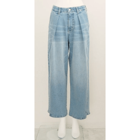 【Boutique Ordinary】Soft Curvy Tuck Denim Pants