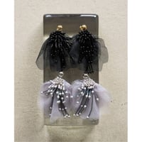 【anuke】Tulle x Beads Pierce