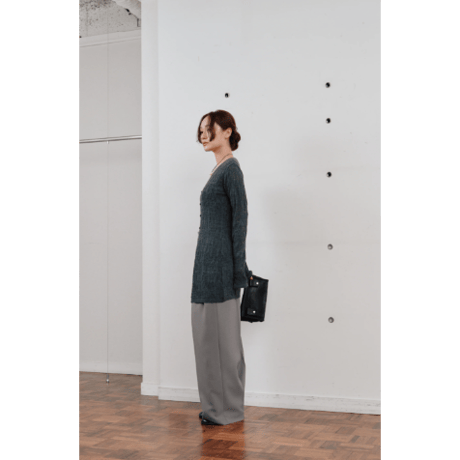 【Hella】crochet lace Vneck cardigan　※納期2月中旬〜3月中旬