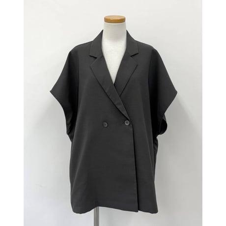 【CLOCHE】ドライツイルストレッチ半袖ジャケット