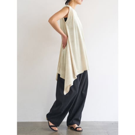【YENN】IRREGULAR HEM TUNIC　※納期：6月中旬～7月中旬